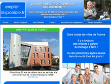 Tablet Screenshot of emploi-disponible.fr